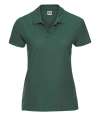 577F Ladies Ultimate Cotton Polo Shirt Bottle Green colour image